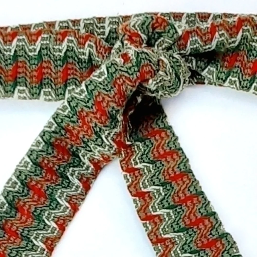 Vintage Squared Chevron Waist Tie